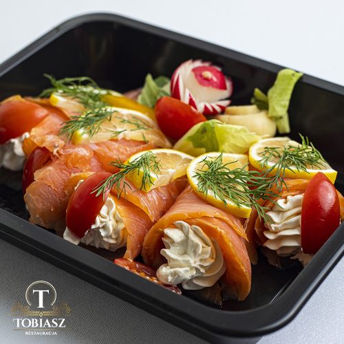 Łosoś z puszystym twarożkiem ( 5 porcji )