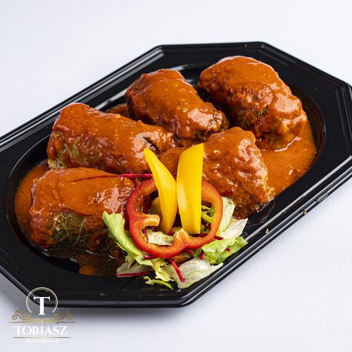 Gołąbki z kaszą gryczaną i pieczarkami ( 5 porcji )