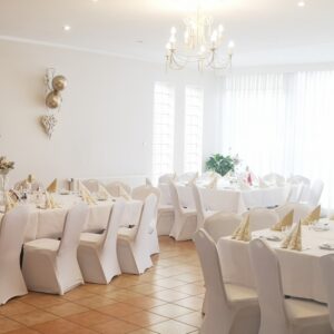 Bydgoszcz - sala weselna - wystrój biało złoty